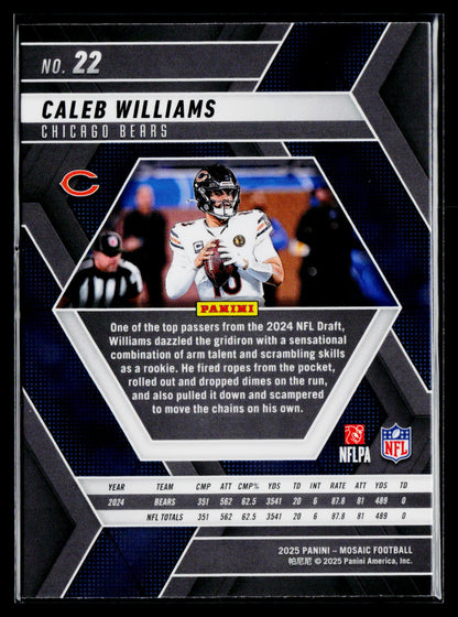 2025 Panini Mosaic #22 Caleb Williams