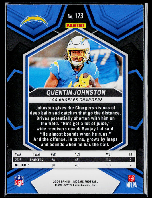 2024 Panini Mosaic #123 Quentin Johnston