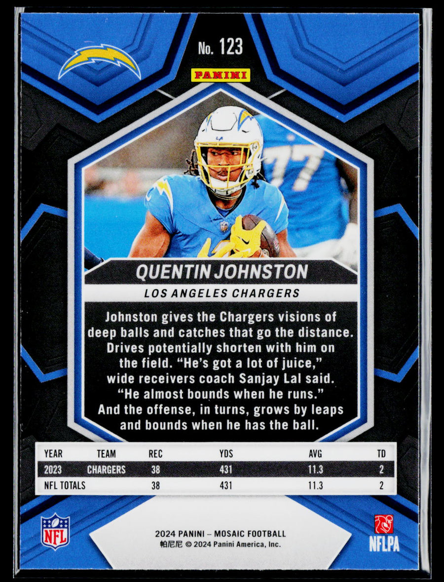 2024 Panini Mosaic #123 Quentin Johnston