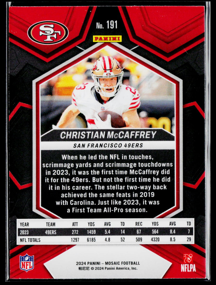 2024 Panini Mosaic #191 Christian McCaffrey