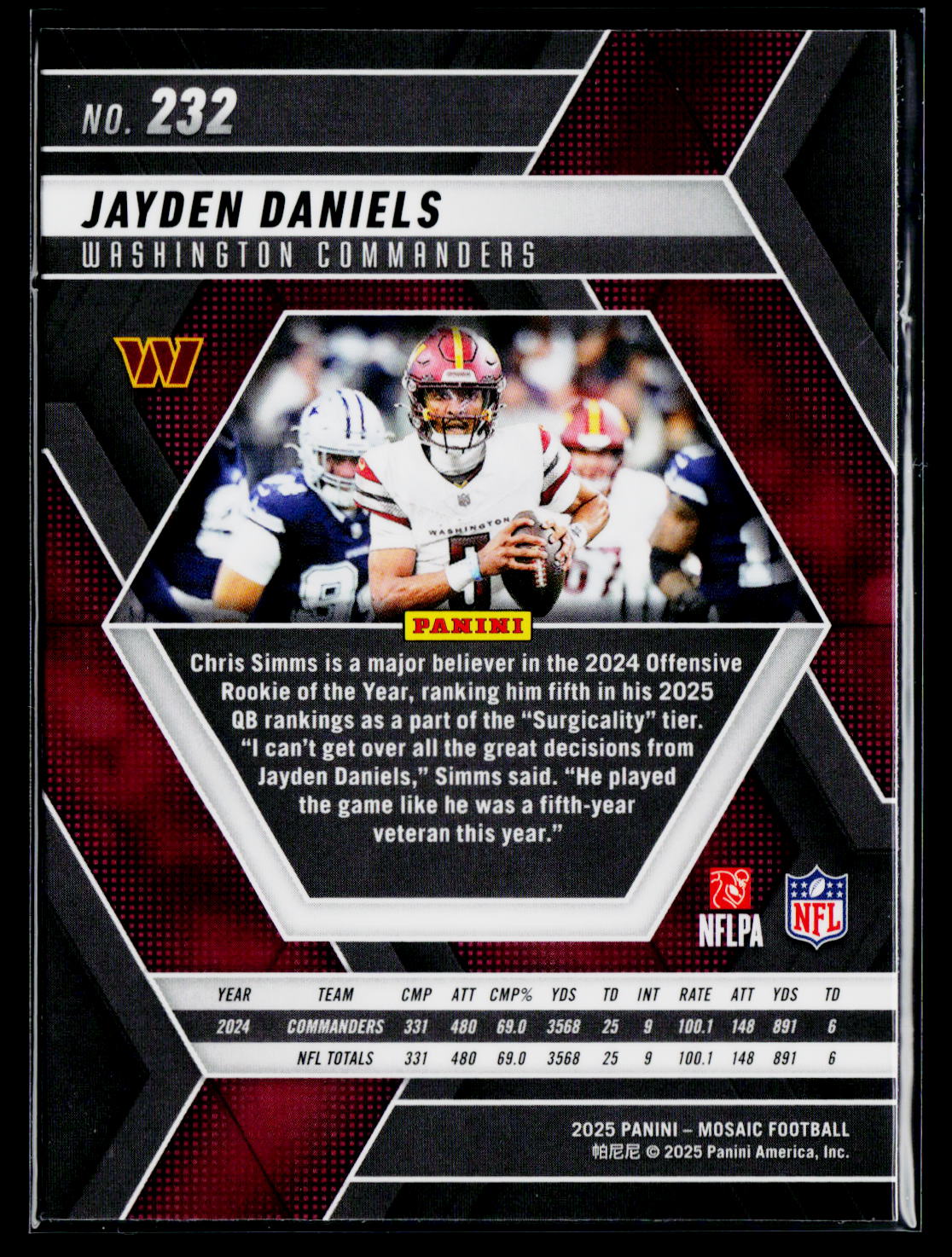 2025 Panini Mosaic #232 Jayden Daniels