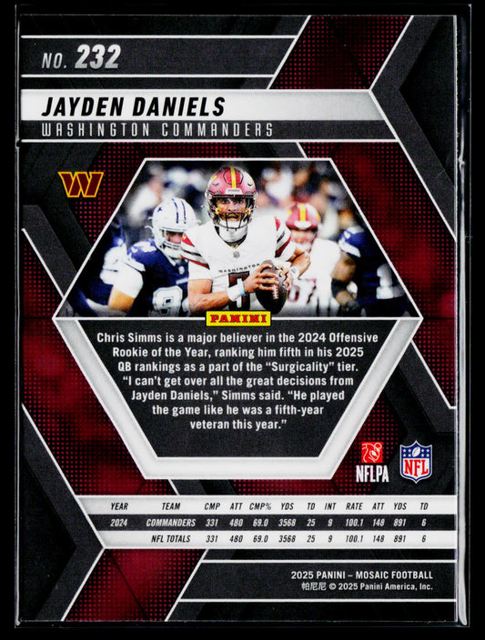 2025 Panini Mosaic #232 Jayden Daniels