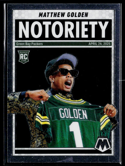 2025 Panini Mosaic #21 Matthew Golden Notoriety
