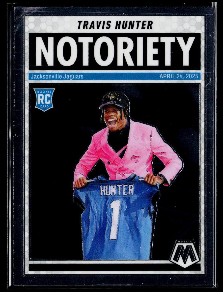 2025 Panini Mosaic #12 Travis Hunter Notoriety
