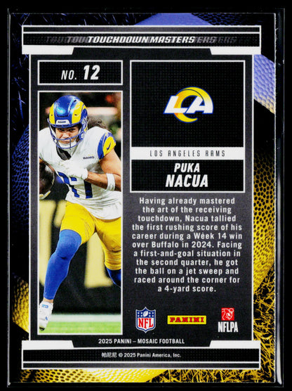 2025 Panini Mosaic #12 Puka Nacua Touchdown Masters