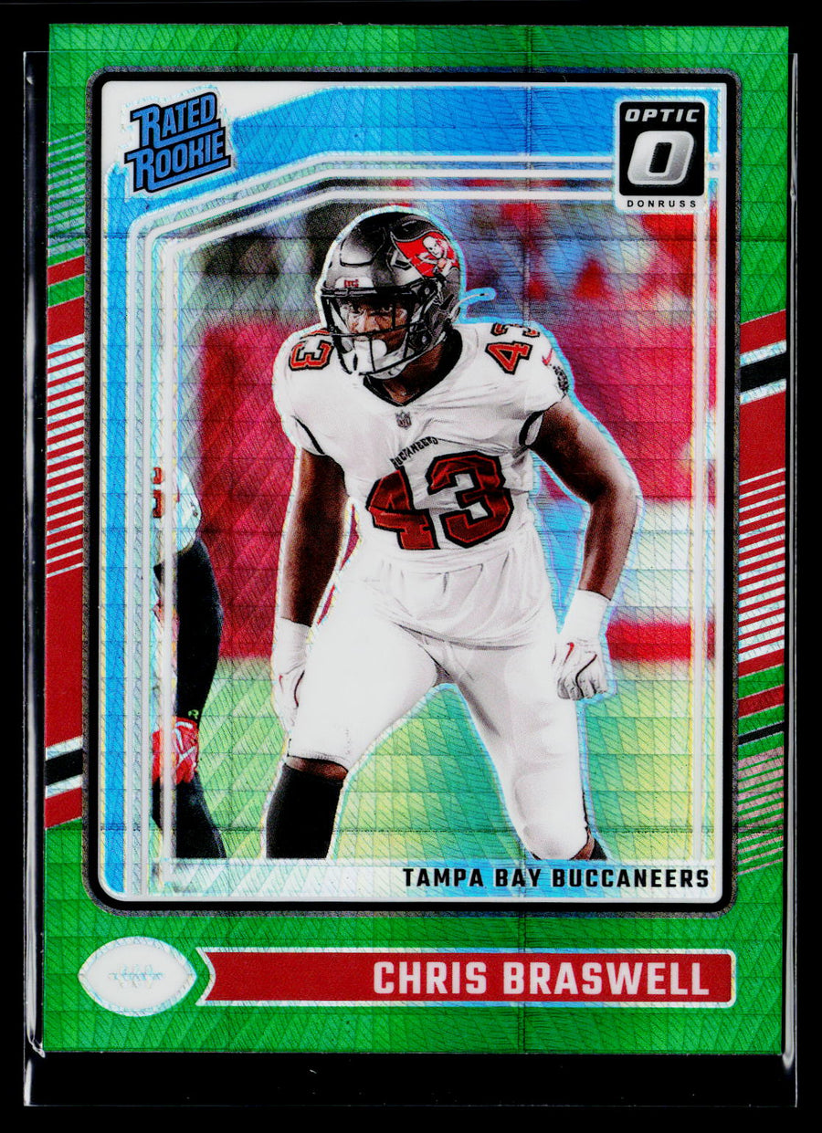 2024 Donruss Optic #220 Chris Braswell Green Hyper