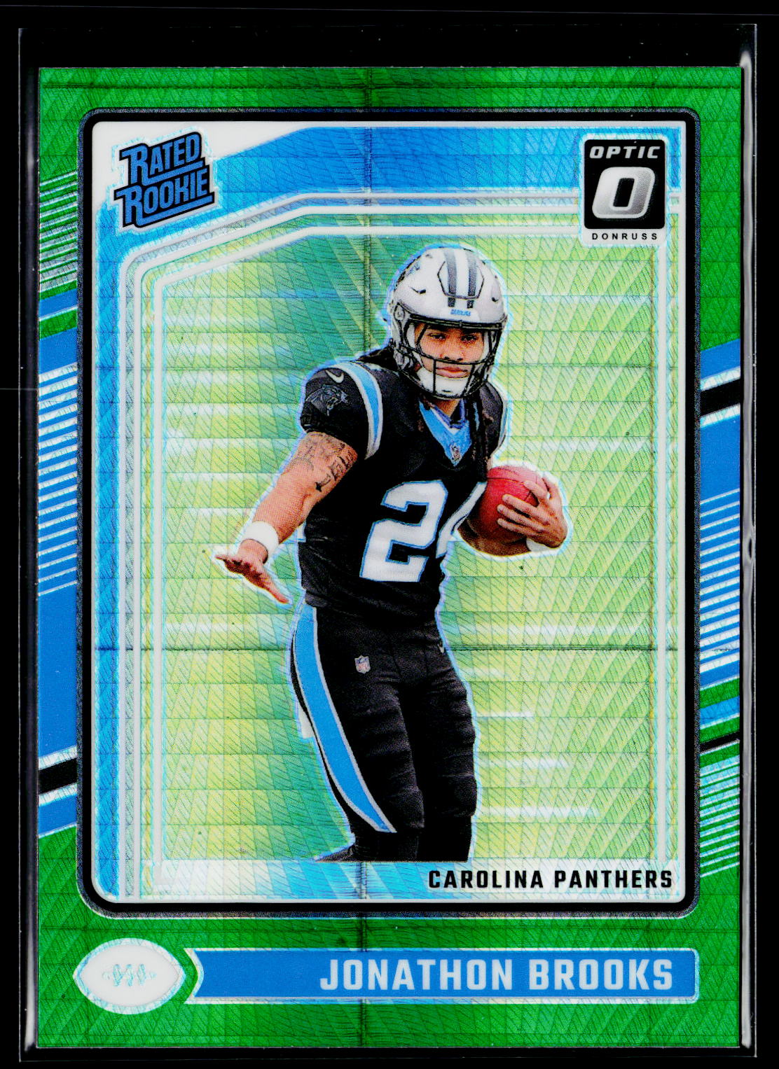 2024 Donruss Optic #258 Jonathon Brooks Green Hyper
