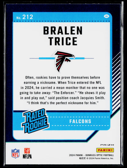 2024 Donruss Optic #212 Bralen Trice Pink
