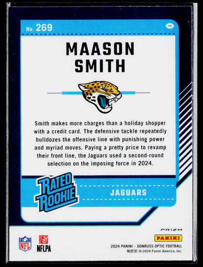 2024 Donruss Optic #269 Maason Smith Pink