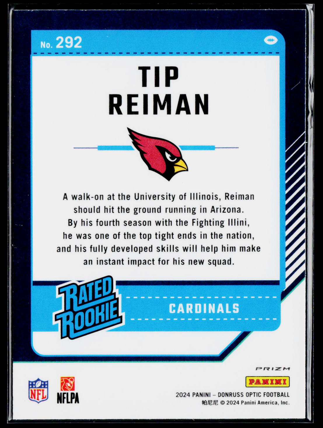 2024 Donruss Optic #292 Tip Reiman Pink