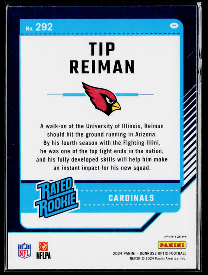 2024 Donruss Optic #292 Tip Reiman Pink