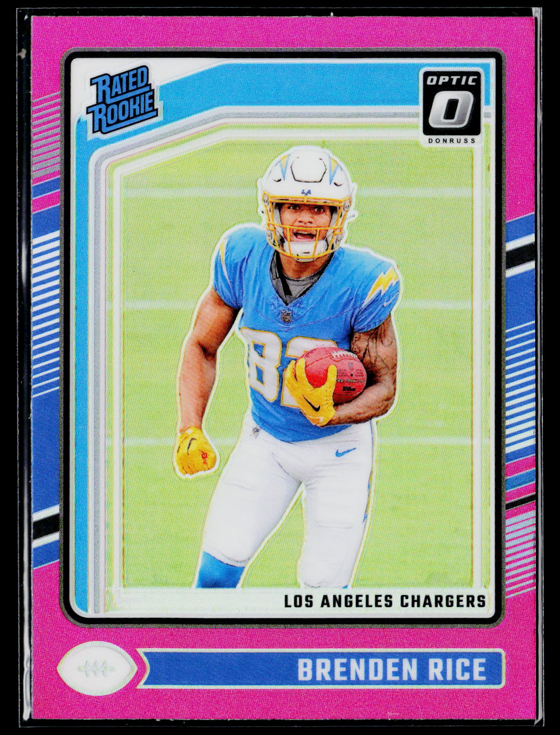 2024 Donruss Optic #213 Brenden Rice Pink