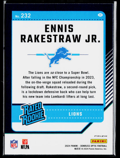 2024 Donruss Optic #232 Ennis Rakestraw Jr. Pink