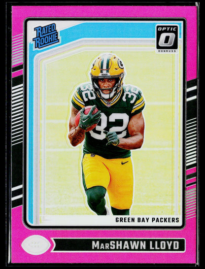 2024 Donruss Optic #275 MarShawn Lloyd Pink