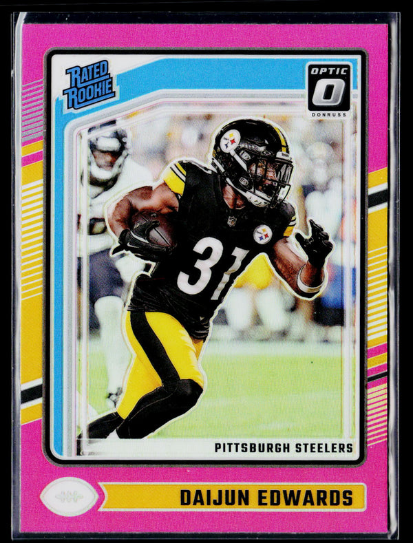 2024 Donruss Optic #223 Daijun Edwards Pink