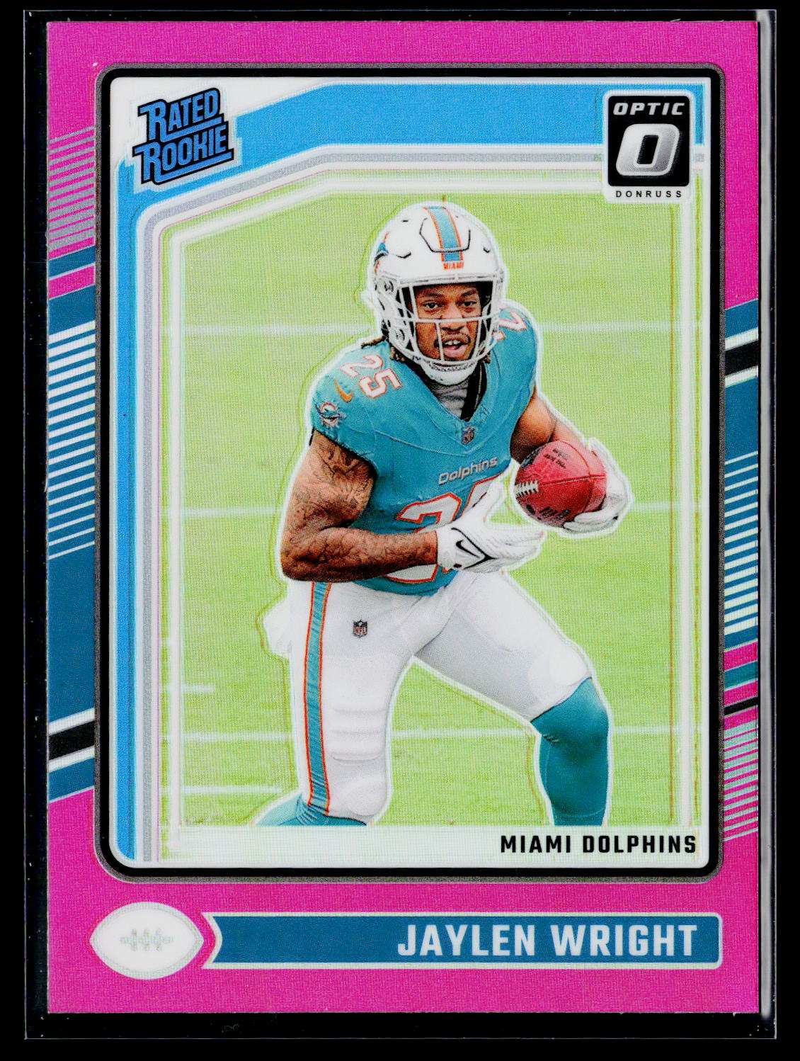 2024 Donruss Optic #249 Jaylen Wright Pink