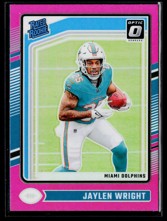 2024 Donruss Optic #249 Jaylen Wright Pink