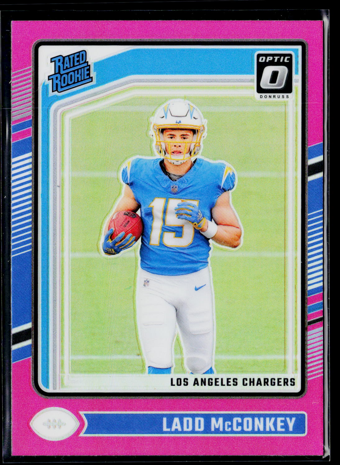 2024 Donruss Optic #266 Ladd McConkey Pink