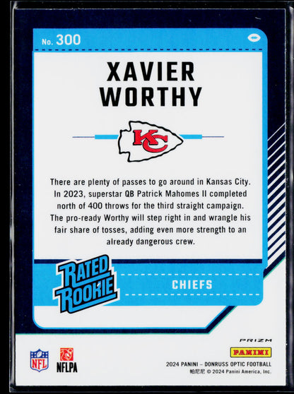 2024 Donruss Optic #300 Xavier Worthy
