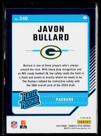2024 Donruss Optic #246 Javon Bullard
