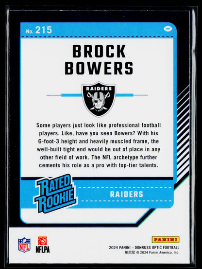 2024 Donruss Optic #215 Brock Bowers
