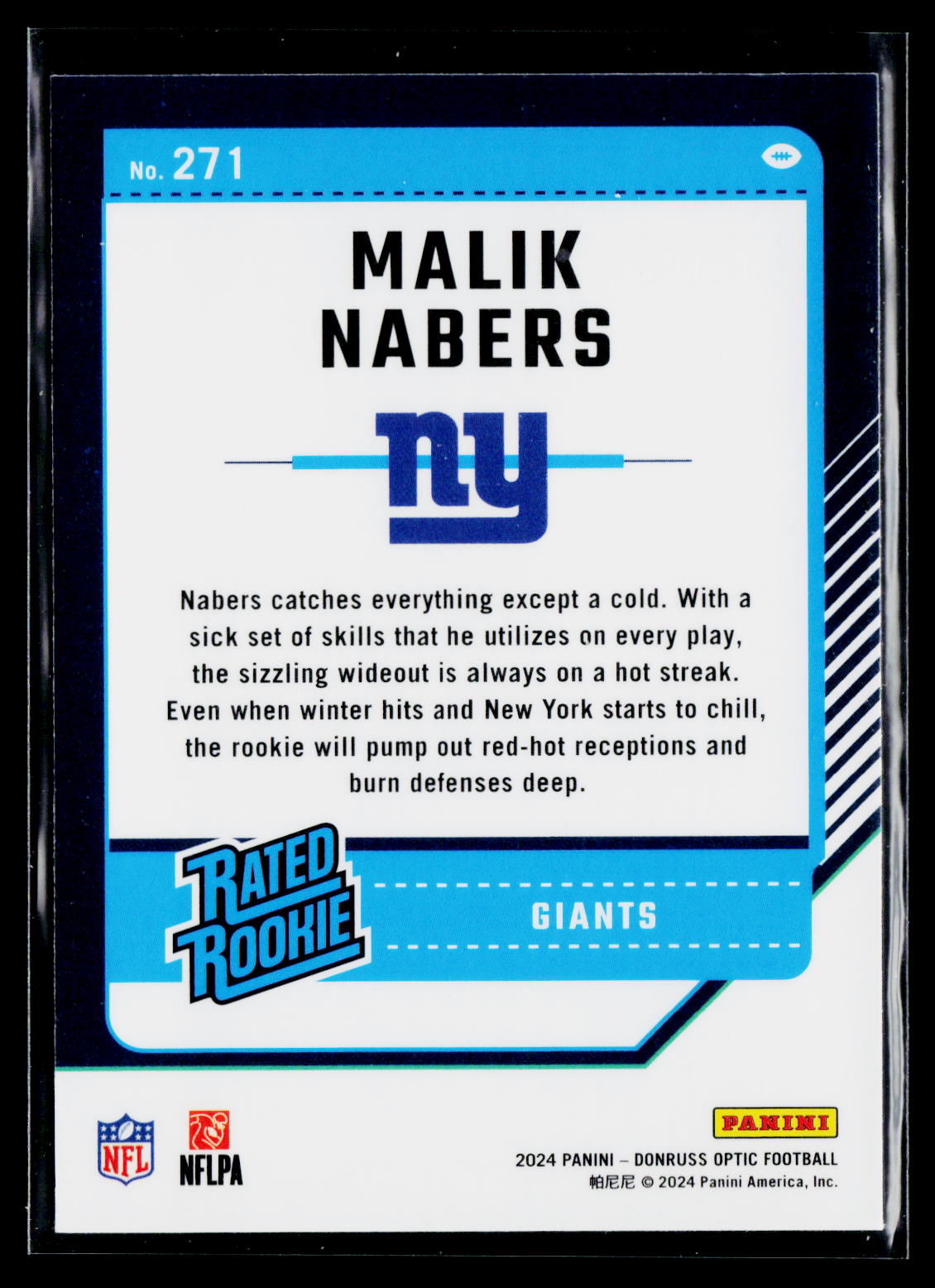 2024 Donruss Optic #271 Malik Nabers