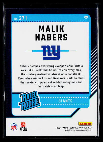 2024 Donruss Optic #271 Malik Nabers