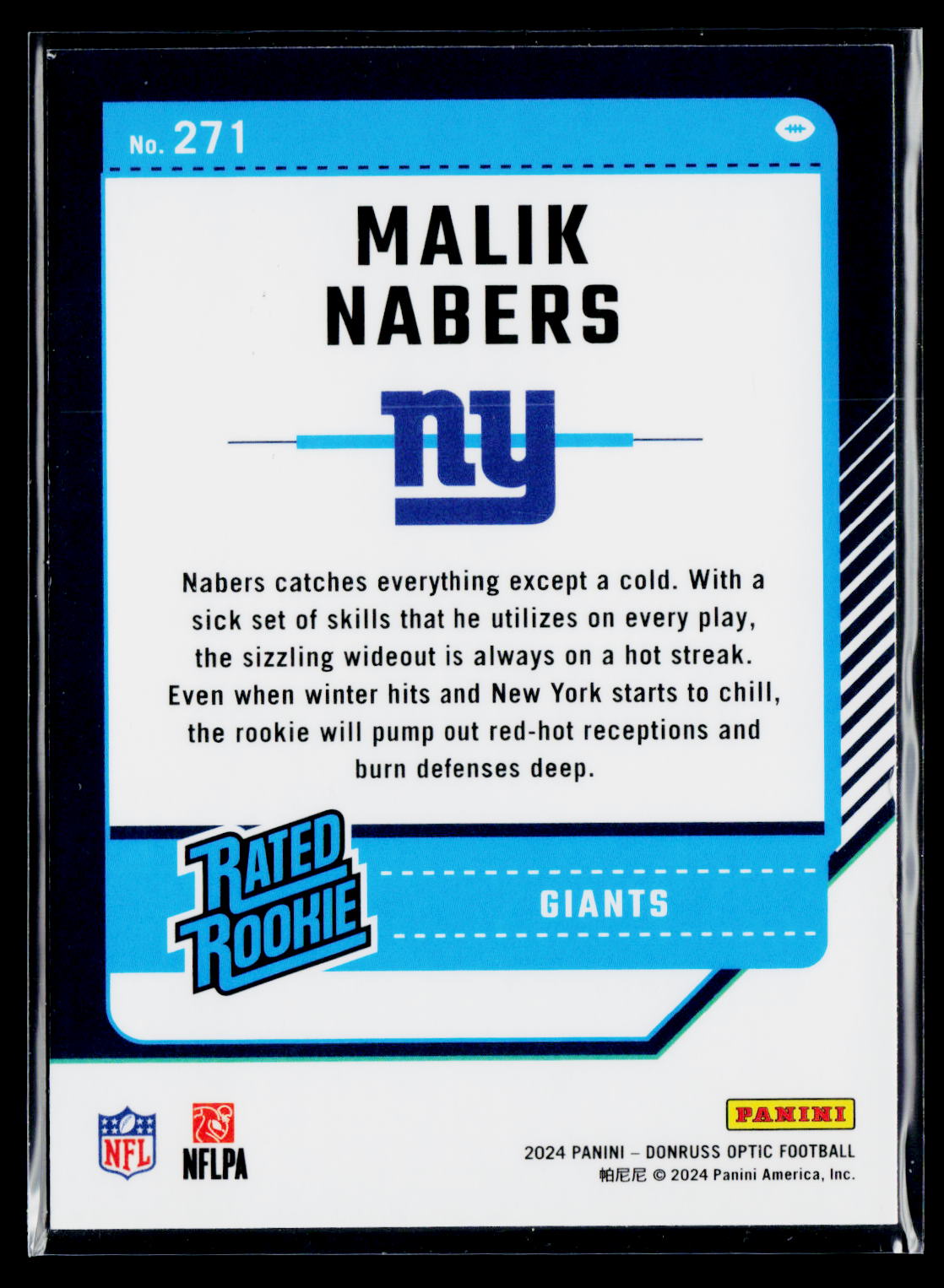2024 Donruss Optic #271 Malik Nabers