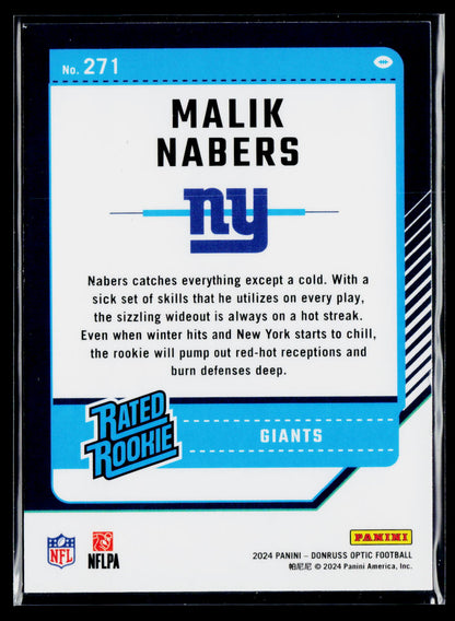 2024 Donruss Optic #271 Malik Nabers