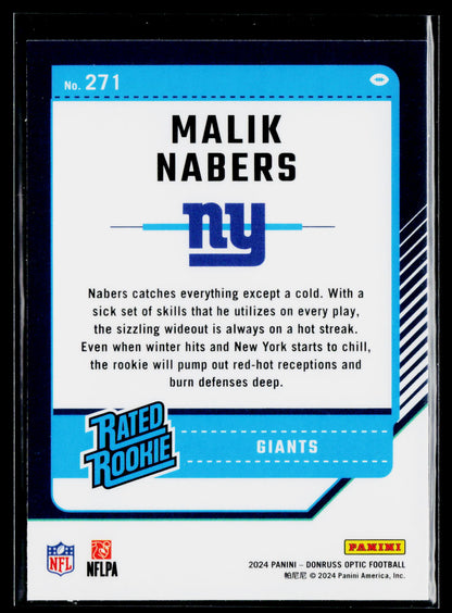 2024 Donruss Optic #271 Malik Nabers
