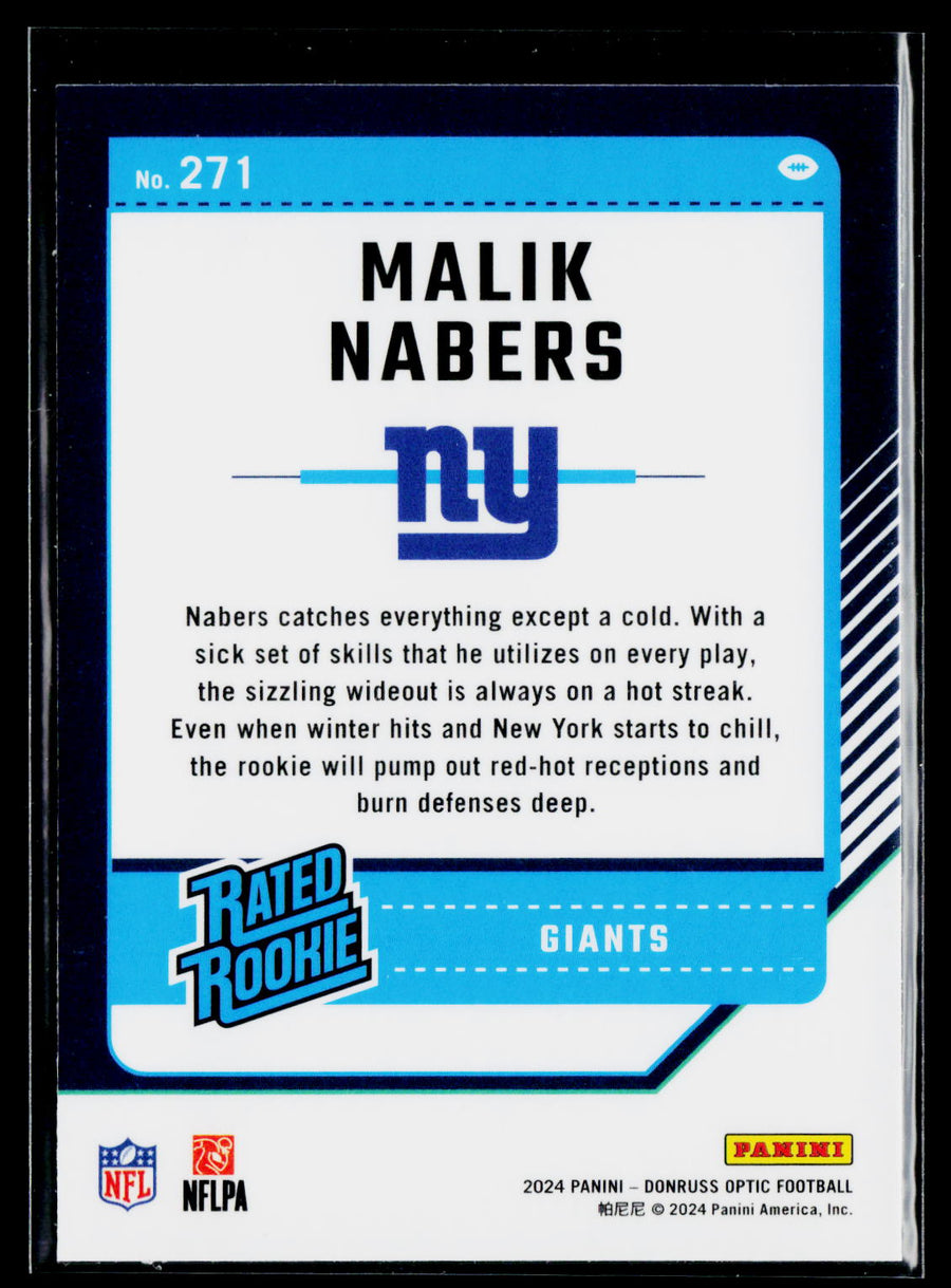 2024 Donruss Optic #271 Malik Nabers