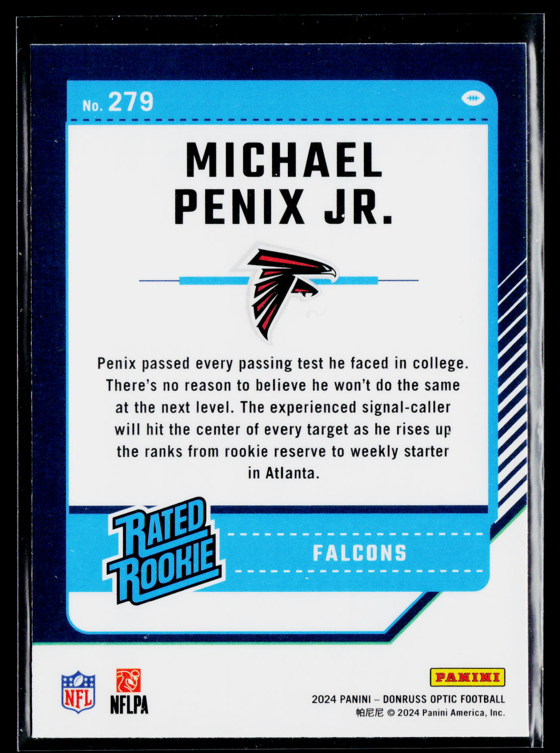 2024 Donruss Optic #279 Michael Penix Jr.