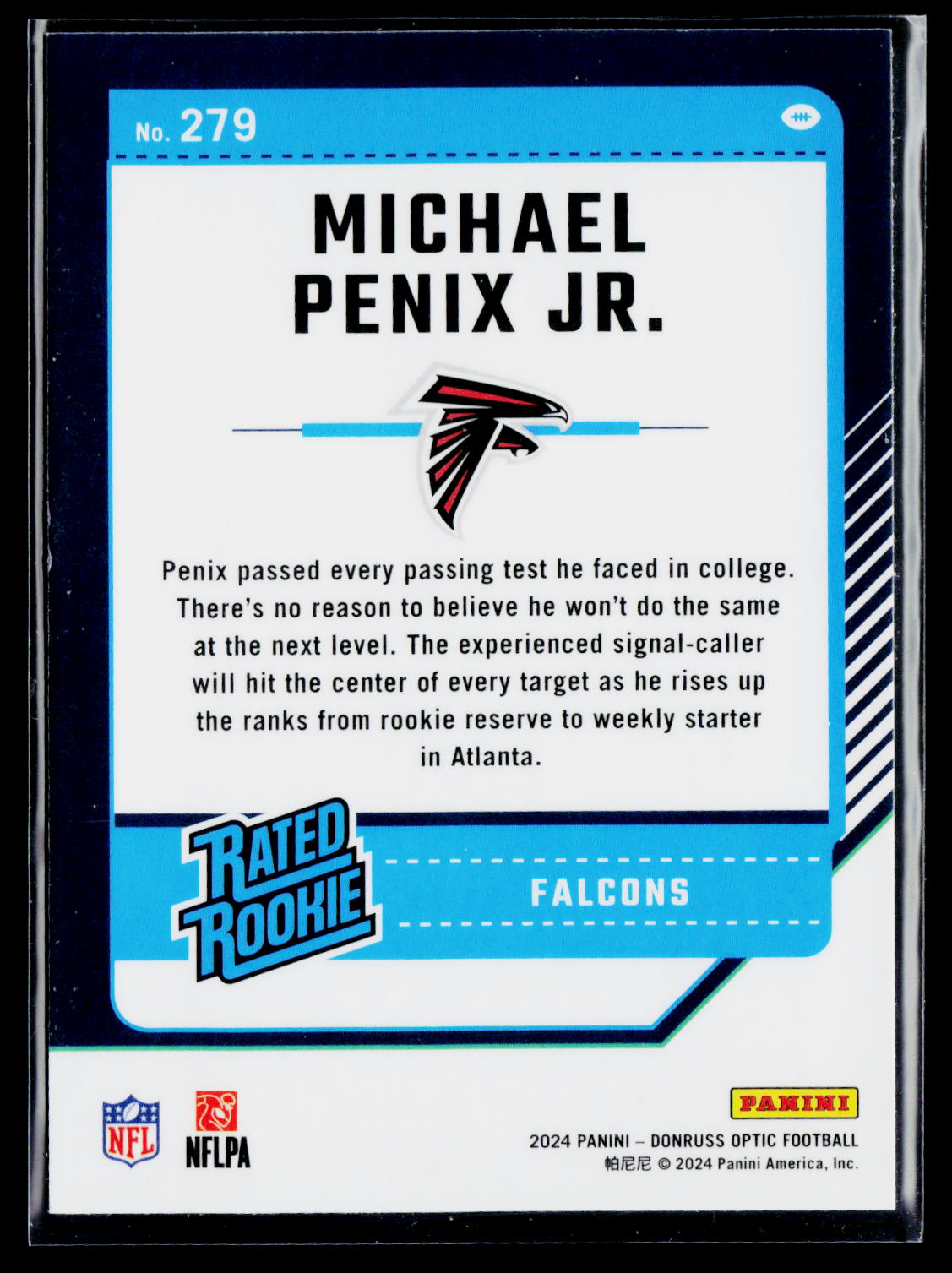 2024 Donruss Optic #279 Michael Penix Jr.