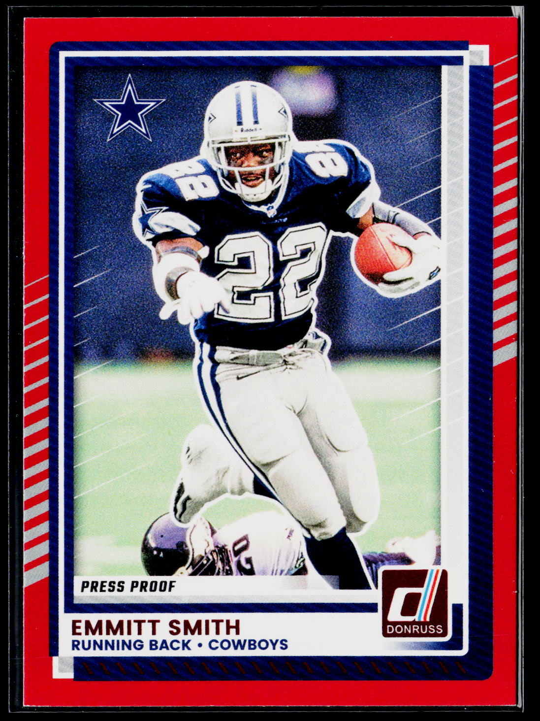 2025 Donruss #4 Emmitt Smith Press Proofs Red