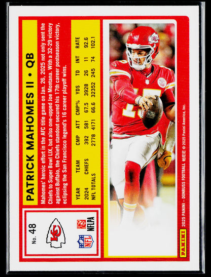 2025 Donruss #48 Patrick Mahomes II