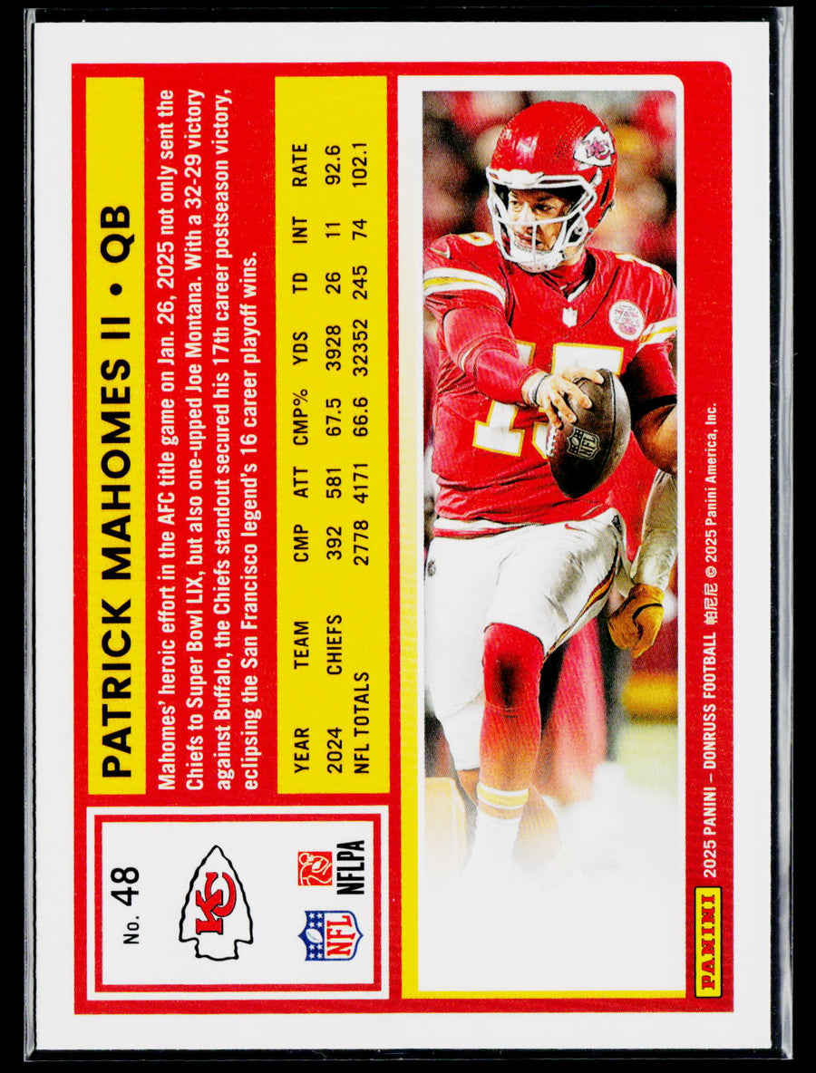 2025 Donruss #48 Patrick Mahomes II