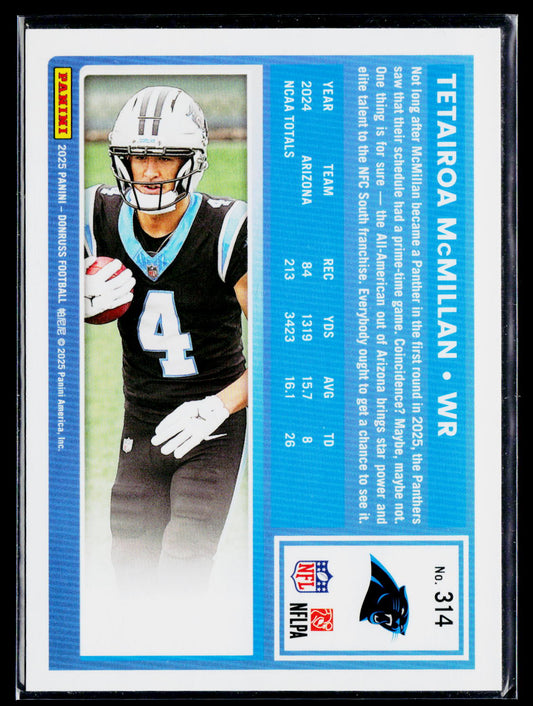 2025 Donruss #314 Tetairoa McMillan