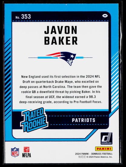2024 Donruss #353 Javon Baker