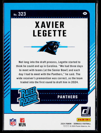 2024 Donruss #323 Xavier Legette