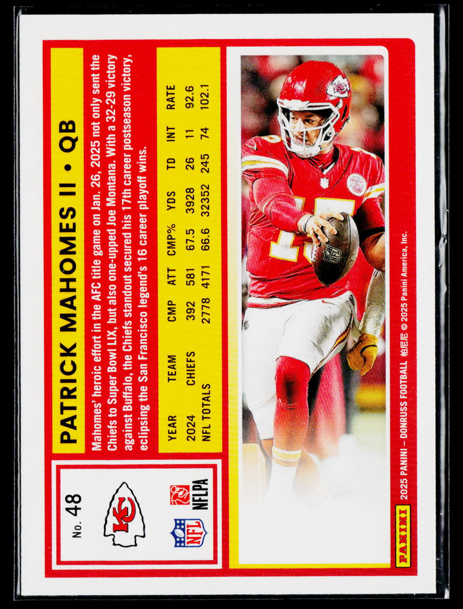 2025 Donruss #48 Patrick Mahomes II
