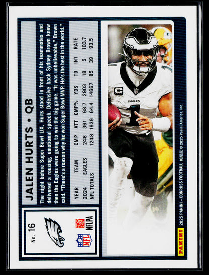 2025 Donruss #16 Jalen Hurts