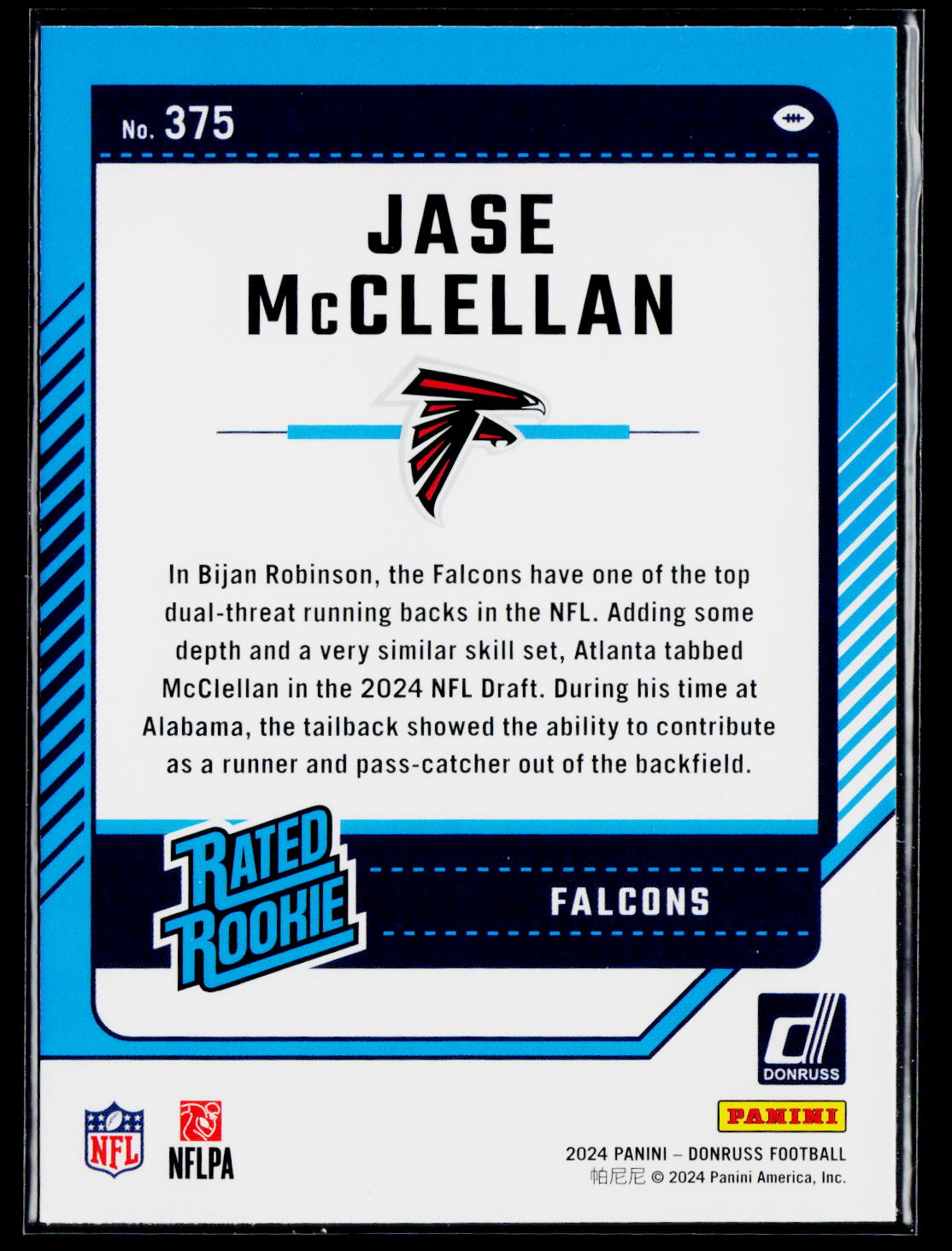 2024 Donruss #375 Jase McClellan