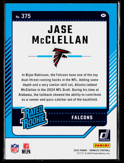 2024 Donruss #375 Jase McClellan