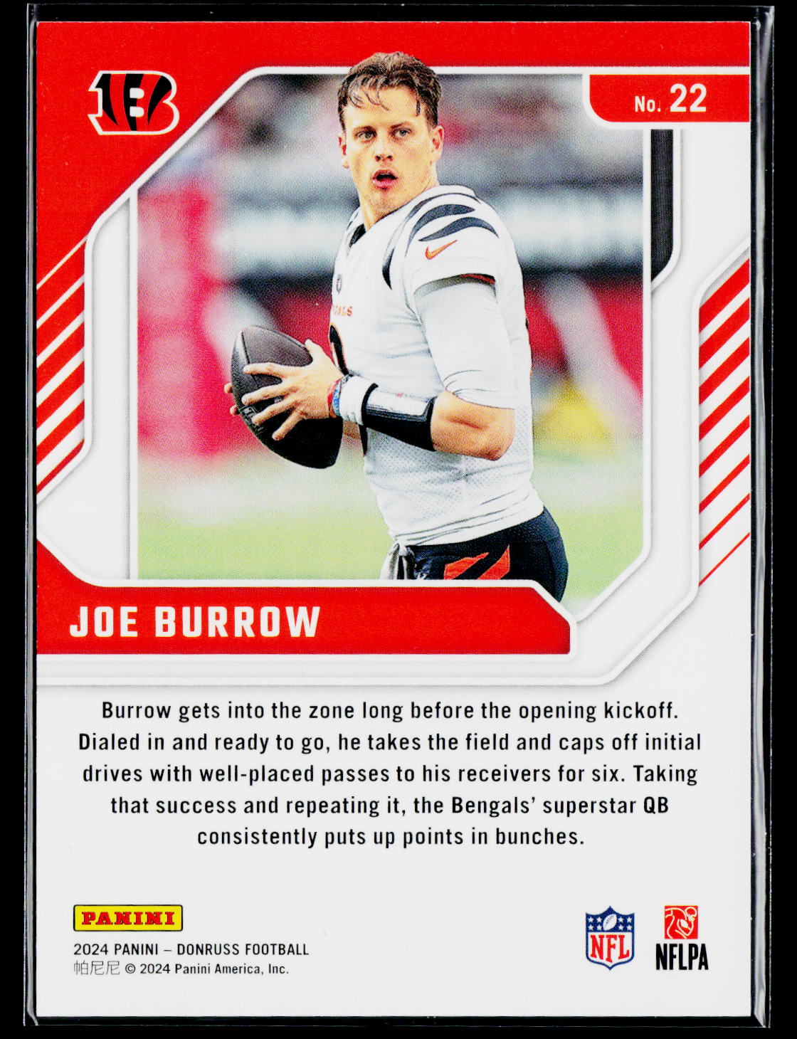 2024 Donruss #22 Joe Burrow Elite Series