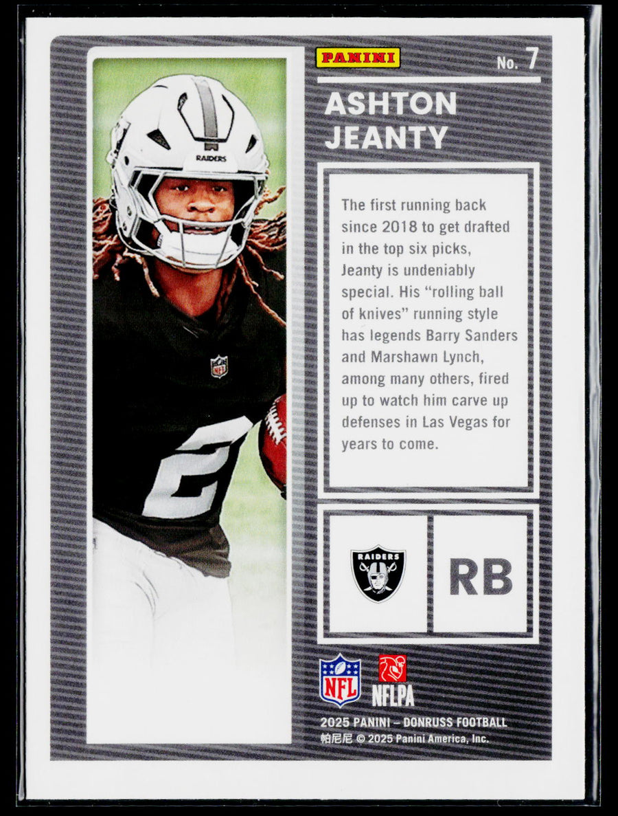 2025 Donruss #7 Ashton Jeanty The Rookies