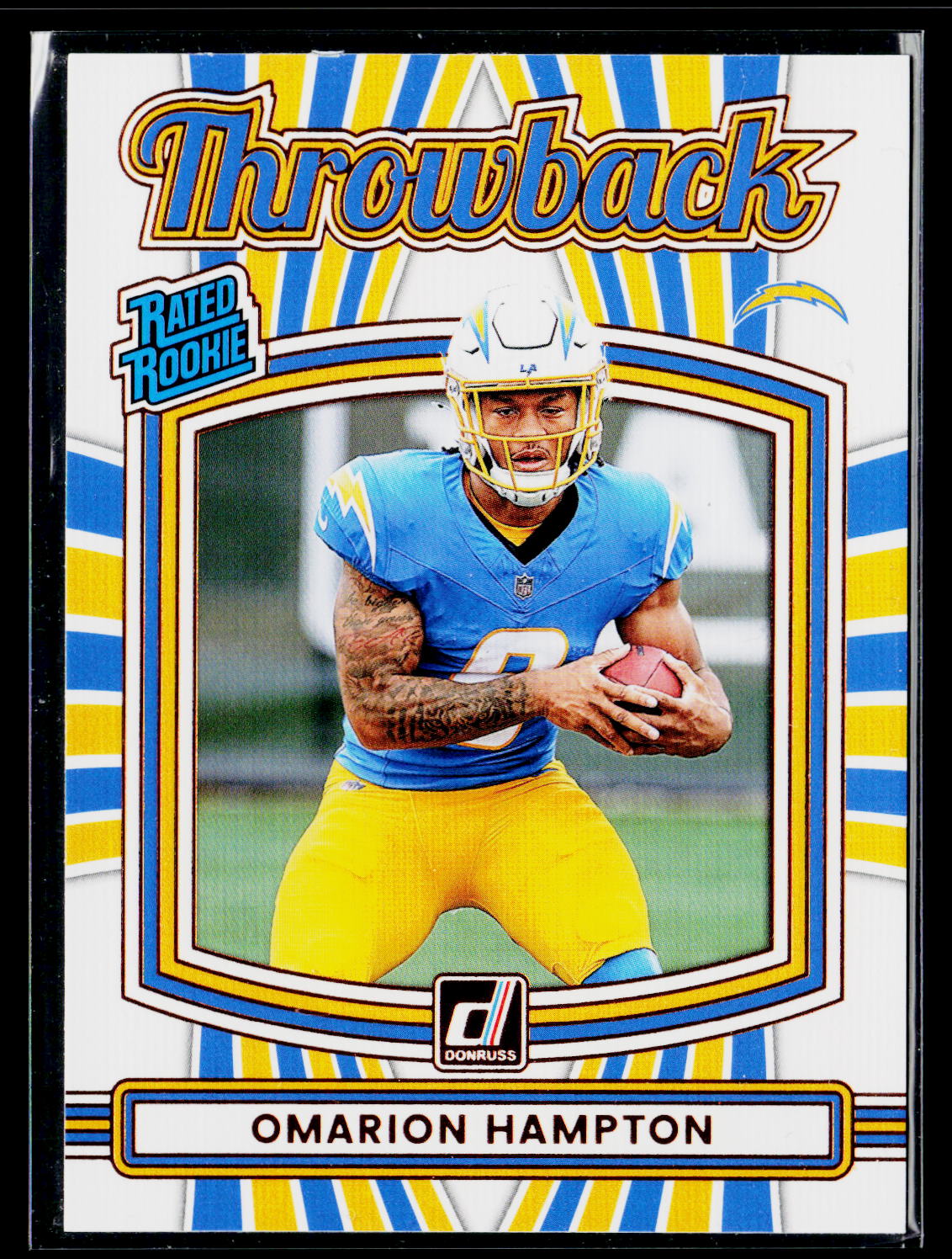 2025 Donruss #14 Omarion Hampton throwback