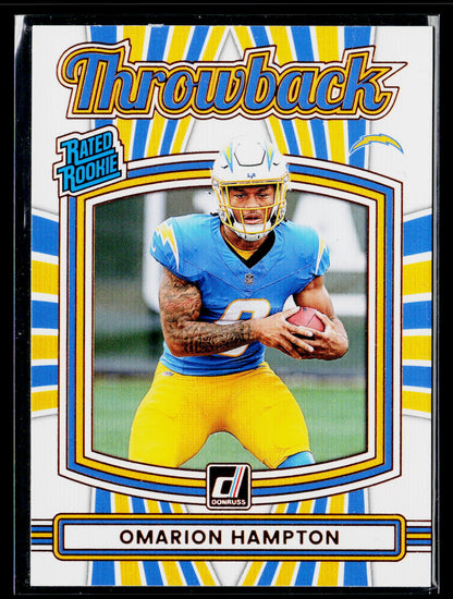 2025 Donruss #14 Omarion Hampton throwback