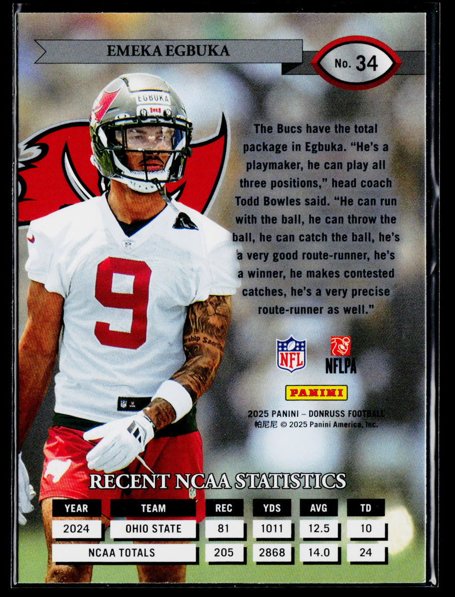 2025 Donruss #34 Emeka Egbuka Retro 1995