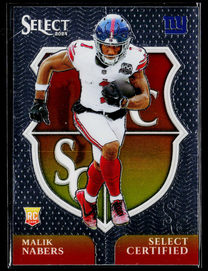 2024 Panini Select #6 Malik Nabers Select Certified Rookies