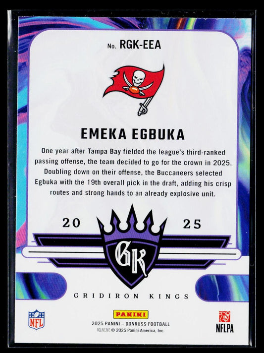 2025 Donruss #RGK-EEA Emeka Egbuka Rookie Gridiron Kings